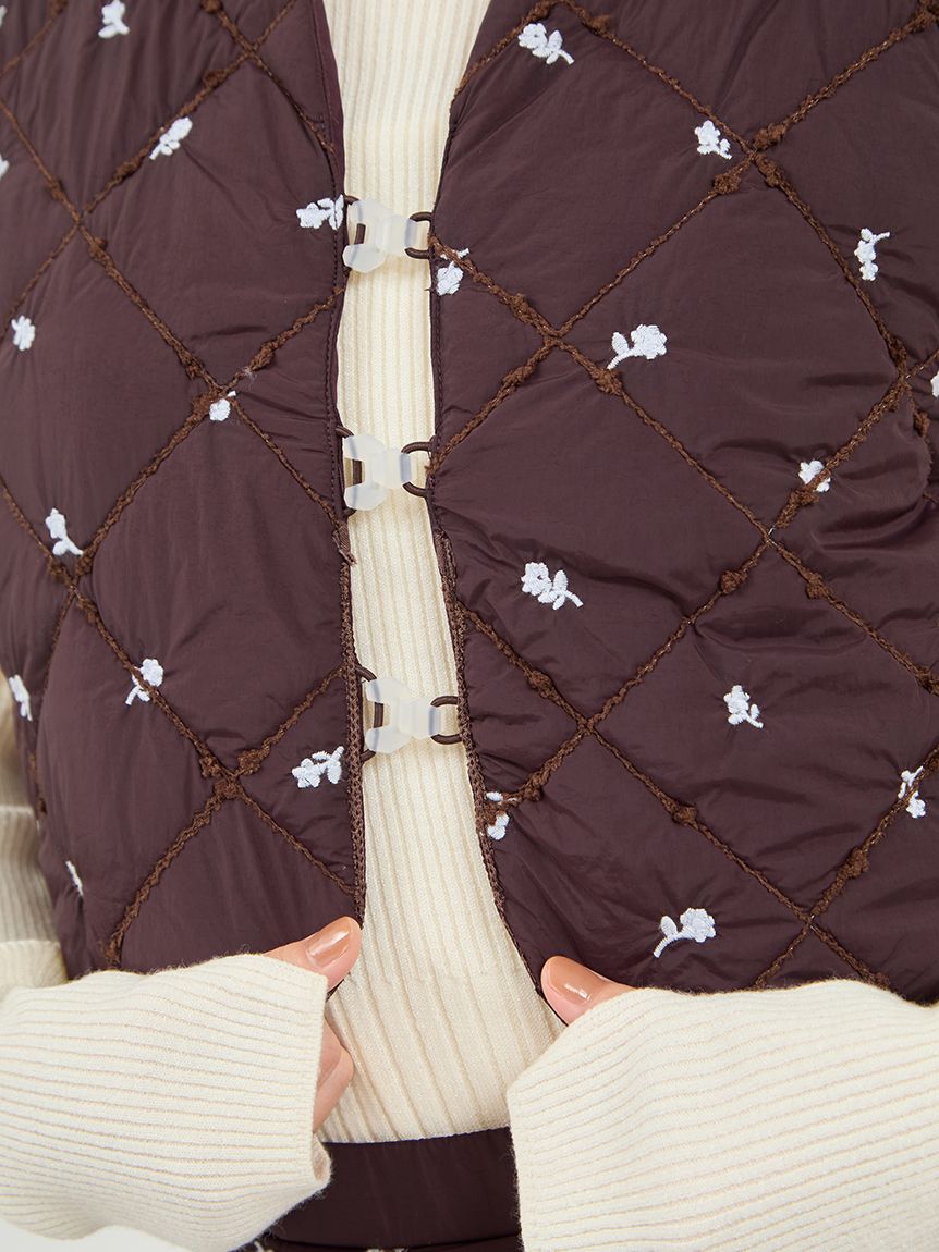 ロージーモンスター　3way peplum outer　※キルティングベストのみ ロージーモンスター 3wayぺプラムアウター(キルティングベスト