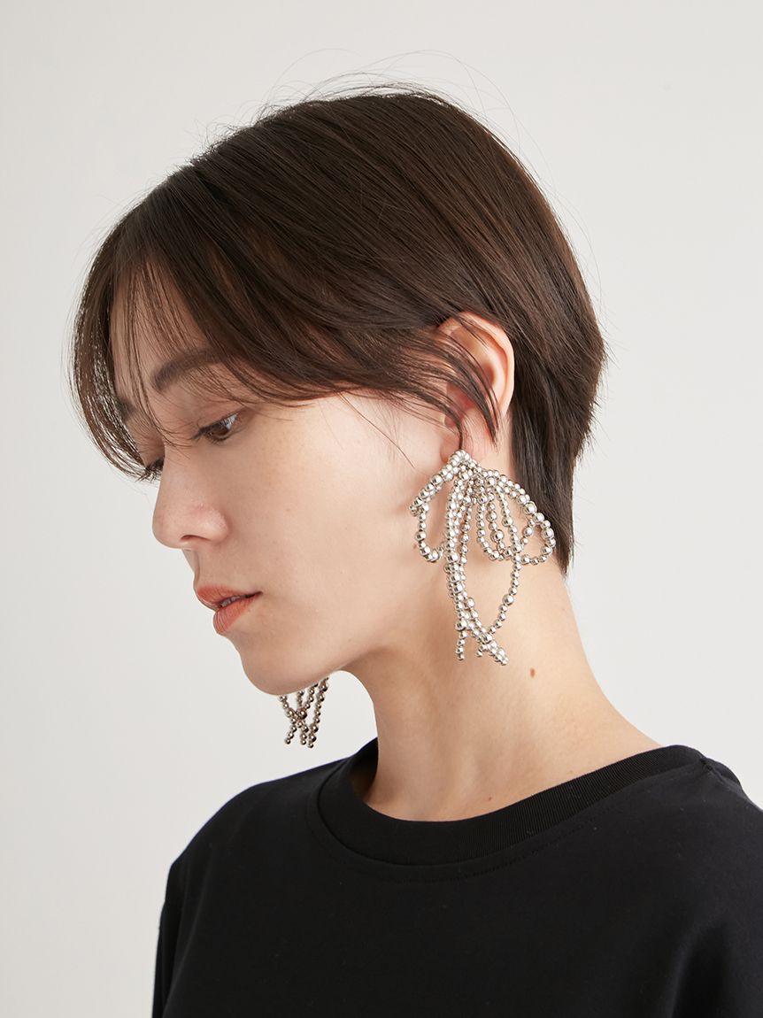 ダブルリボンピアス(ピアス/イヤリング)｜アクセサリー｜emmi
