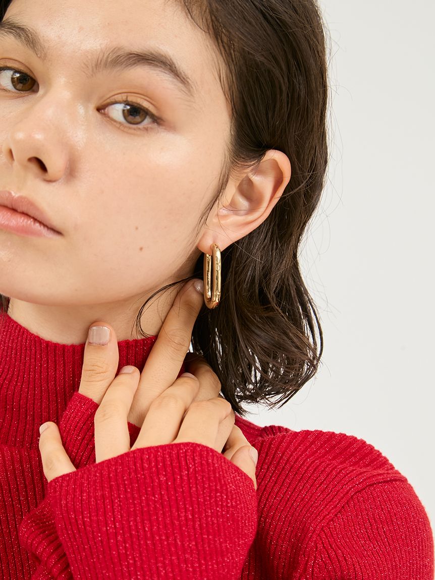 フープワンタッチピアス(ピアス/イヤリング)｜アクセサリー｜emmi