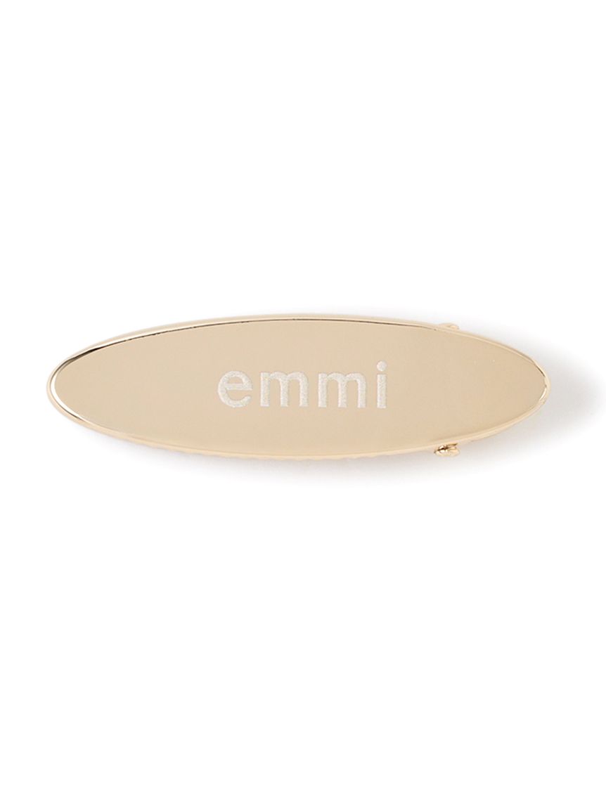 emmiロゴオーバルメタルヘアクリップ(ヘッドアクセサリー)｜グッズ