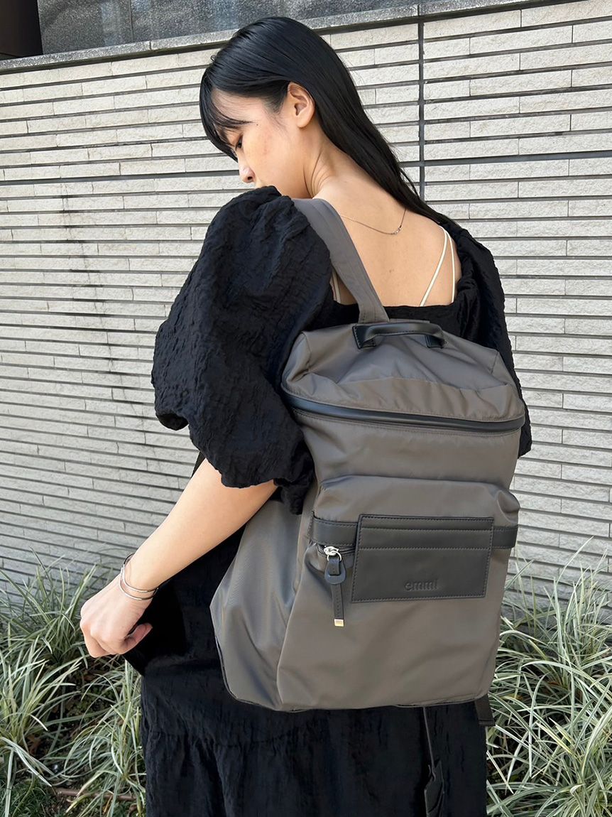 美品【emmi】eco 撥水ベーシックバックパック　エミ　リュック eco撥水ベーシックバックパック(バックパック)｜バッグ｜emmi