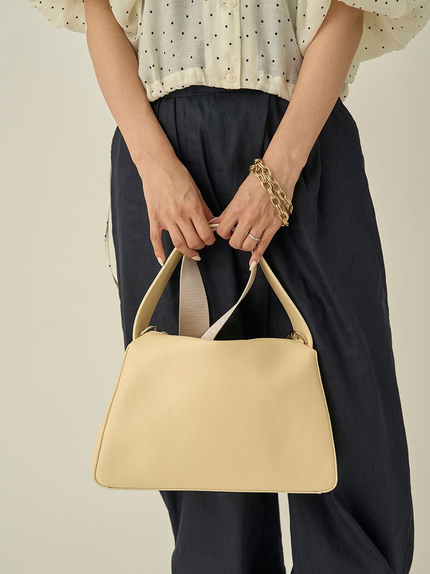 10th】eco フェイクレザーショルダーバッグ(トートバッグ