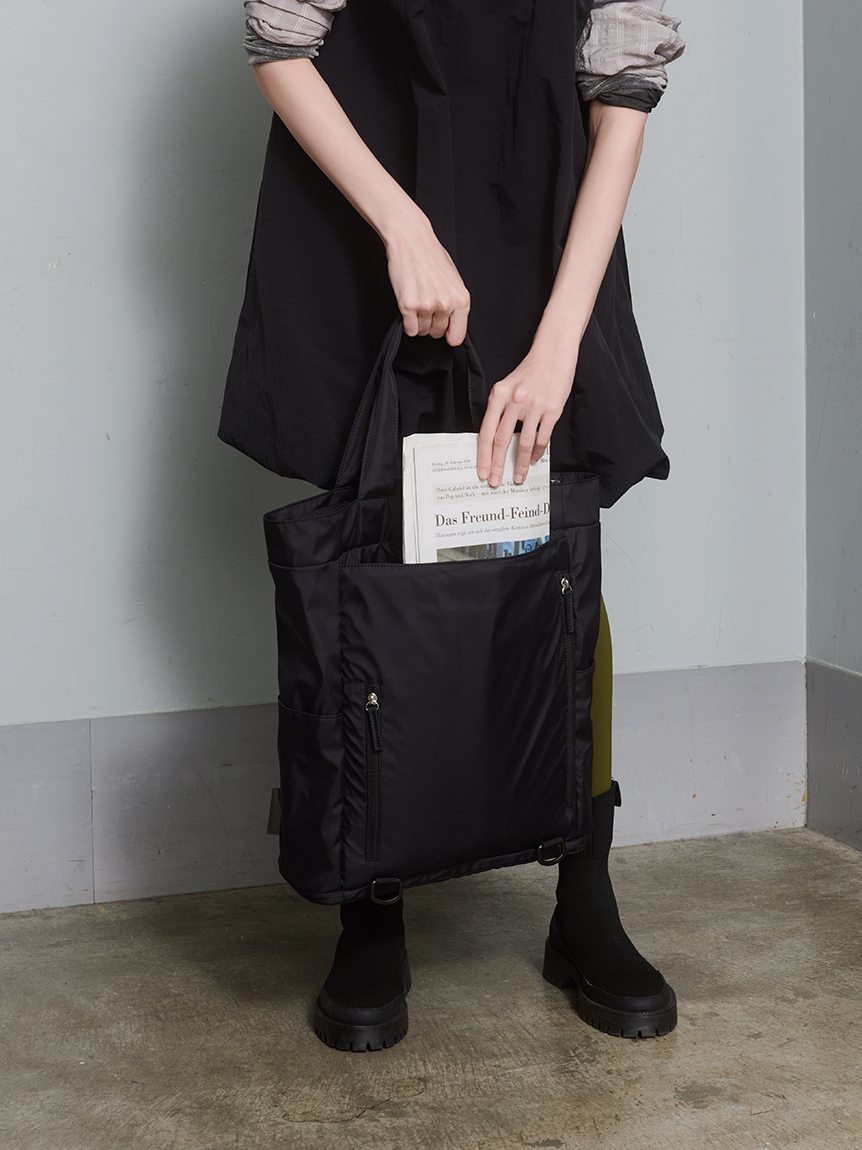 emmi｜【ONLINE限定】eco 撥水 3wayトートバックパック