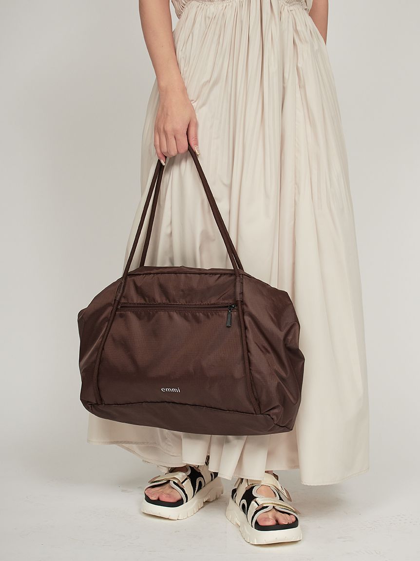 nil】レザー パール加工仕上げ 2way トートバッグ M ロゴ入り