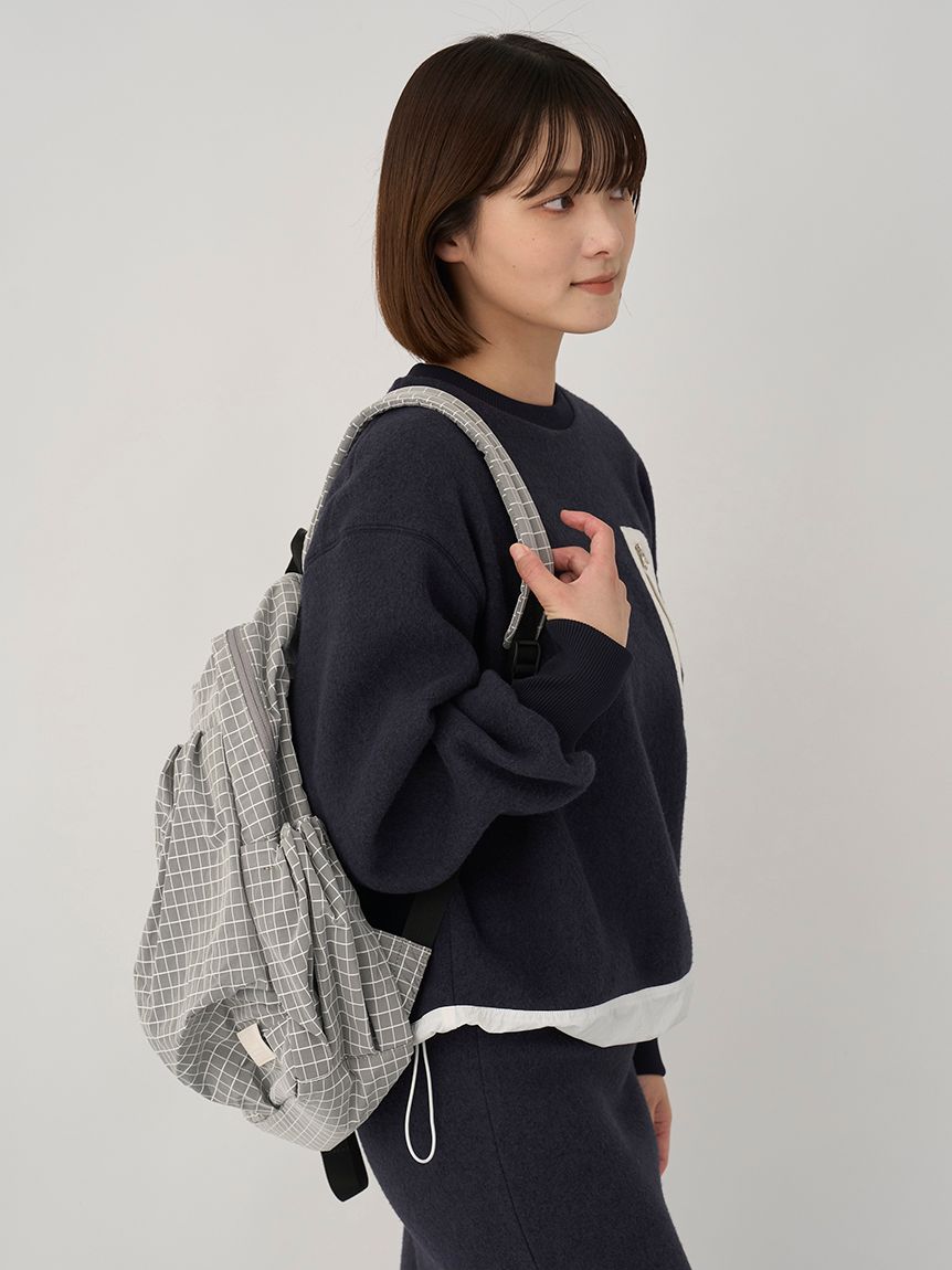 ボックスチェックギャザーボディーバックパック(バックパック)｜バッグ