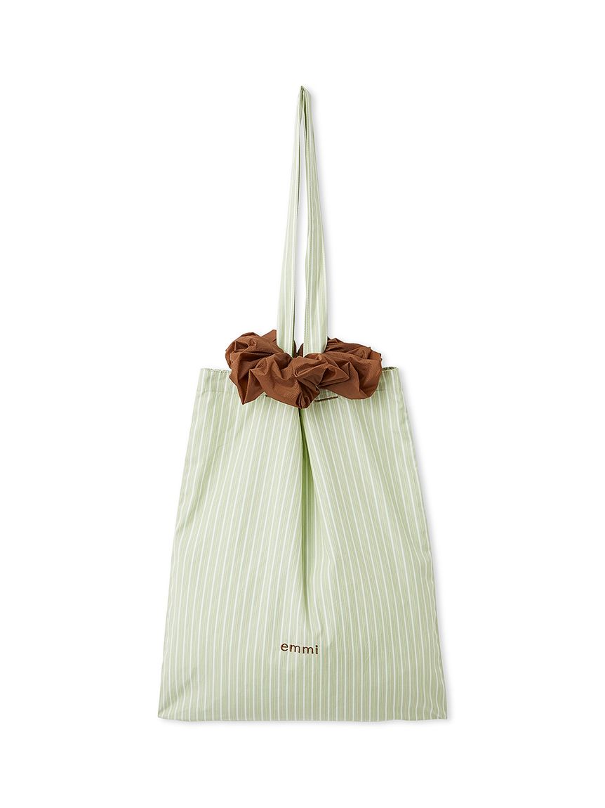 ONLINE限定カラーあり】シュシュ付きemmiロゴトートバッグ(トート