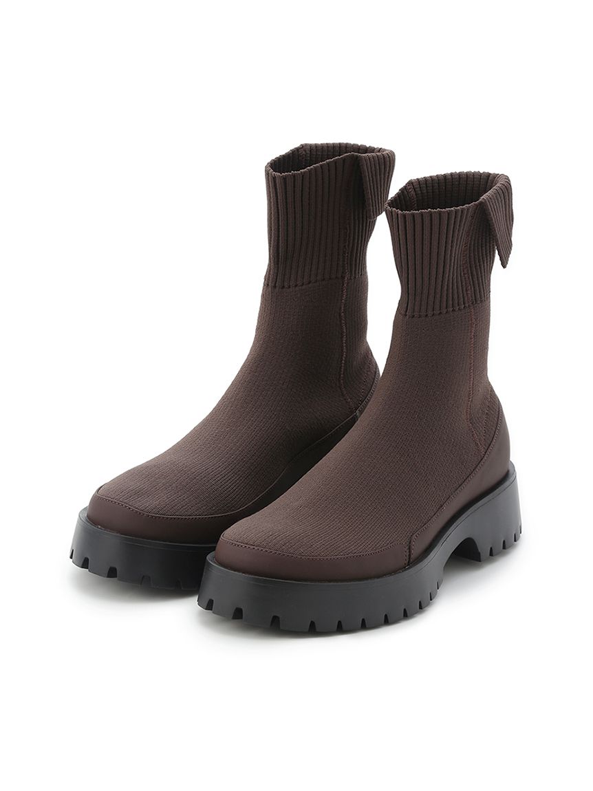 emmi eco ニットブーツ 24 ショートブーツ エミ　ソックスブーツ emmi ブーツ eco ニットブーツ レディース : ZOZOTOWN Yahoo!店 - 通販