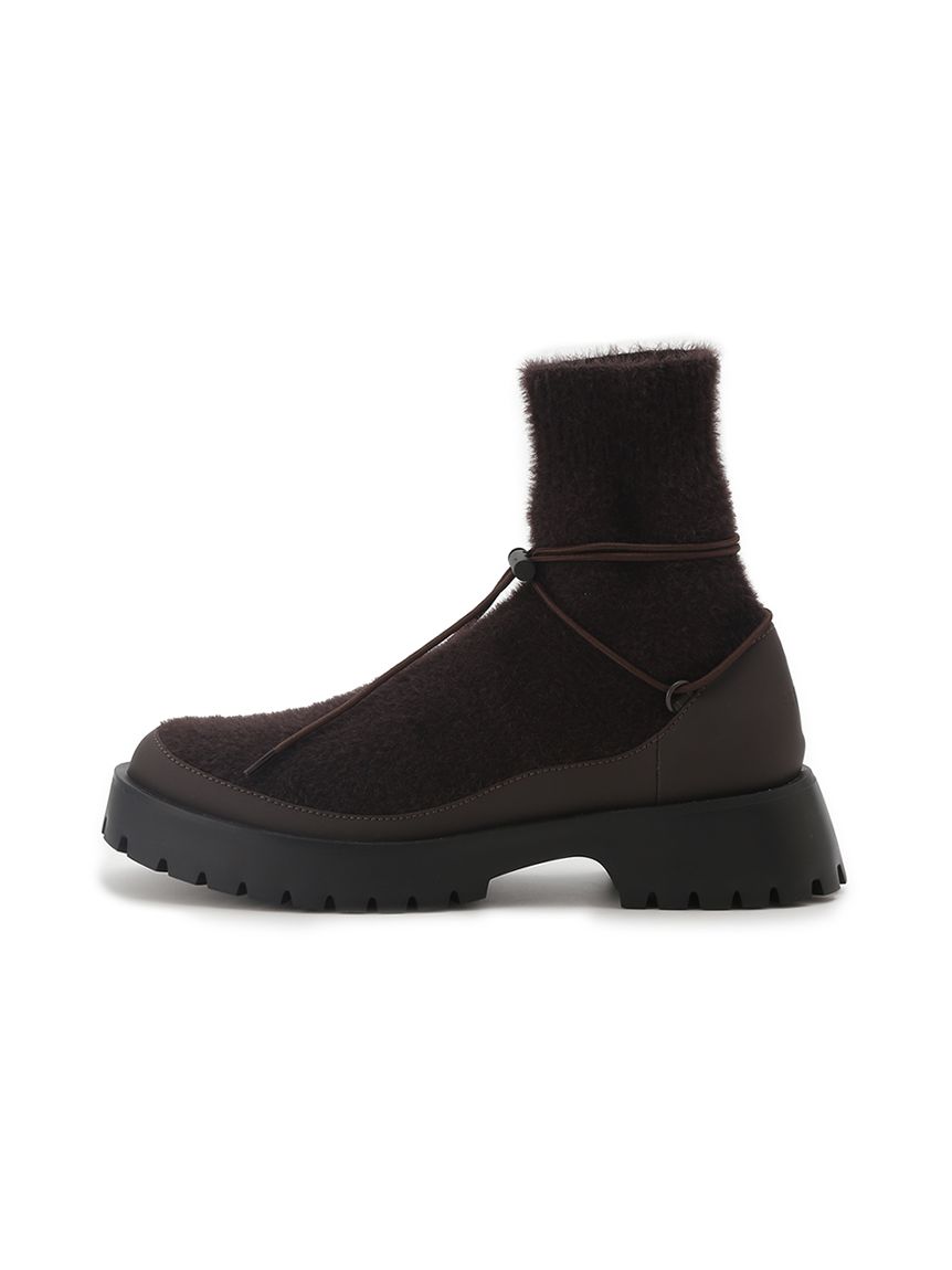 emmi / フェザーヤーンニットブーツ/シューズ/24cm/BLK/13WGS245501 フェザーヤーンニットブーツ(ブーツ)｜シューズ｜emmi（エミ）の通販