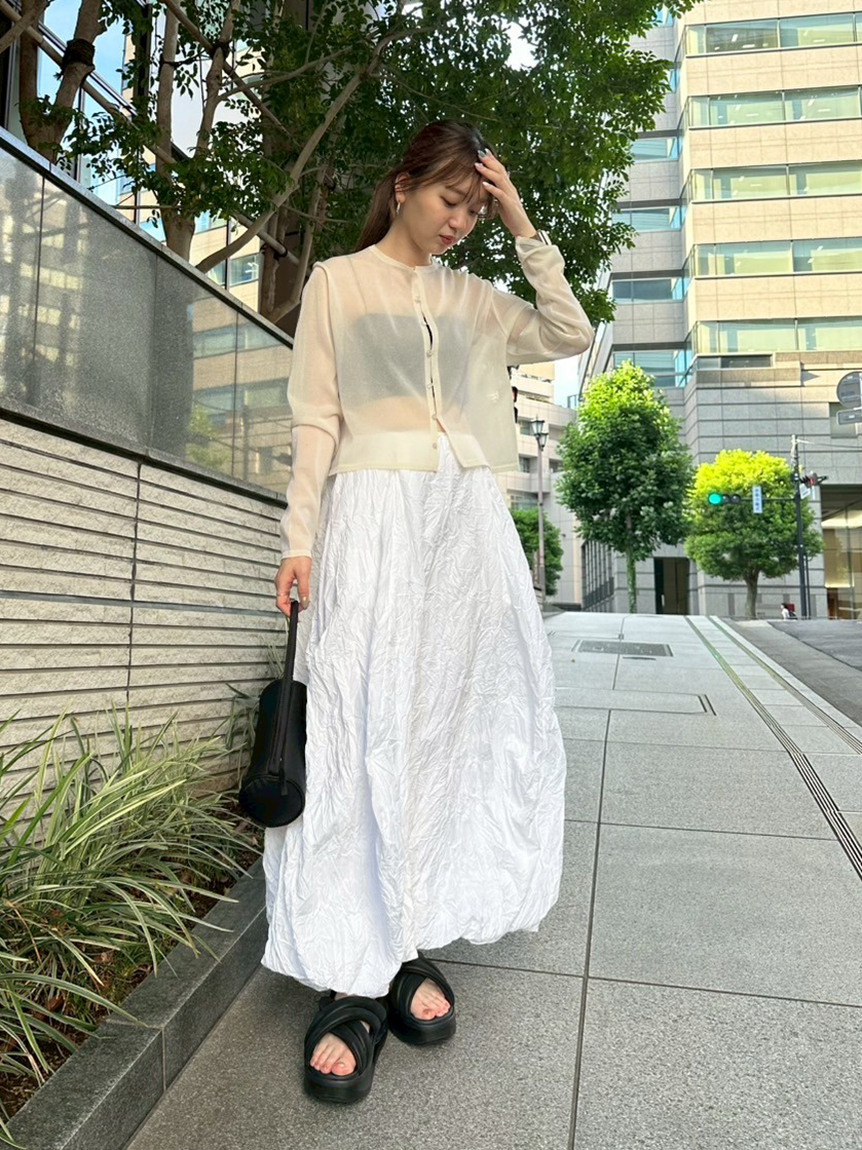 新品⭐︎エムプルミエ⭐︎UVカットラウンドネック半袖カーディガン　シアー　ブラック 新品⭐︎エムプルミエ⭐︎UVカットラウンドネック半袖