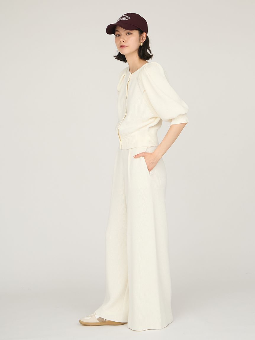 パフスリーブニットカーディガン(ニット)｜トップス｜emmi（エミ