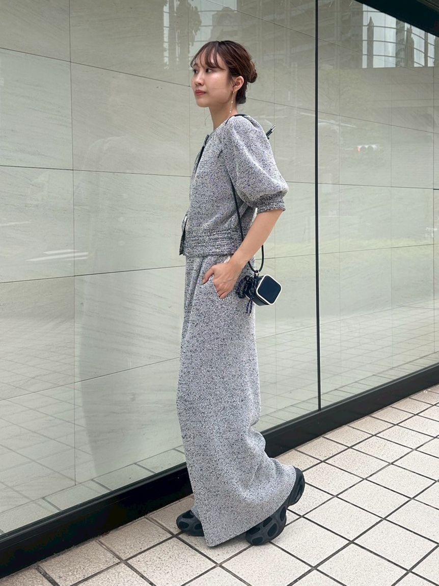 新作emmi エミトップス パフスリーブニットカーディガンエミ パフスリーブニットカーディガン(ニット)｜トップス｜emmi（エミ