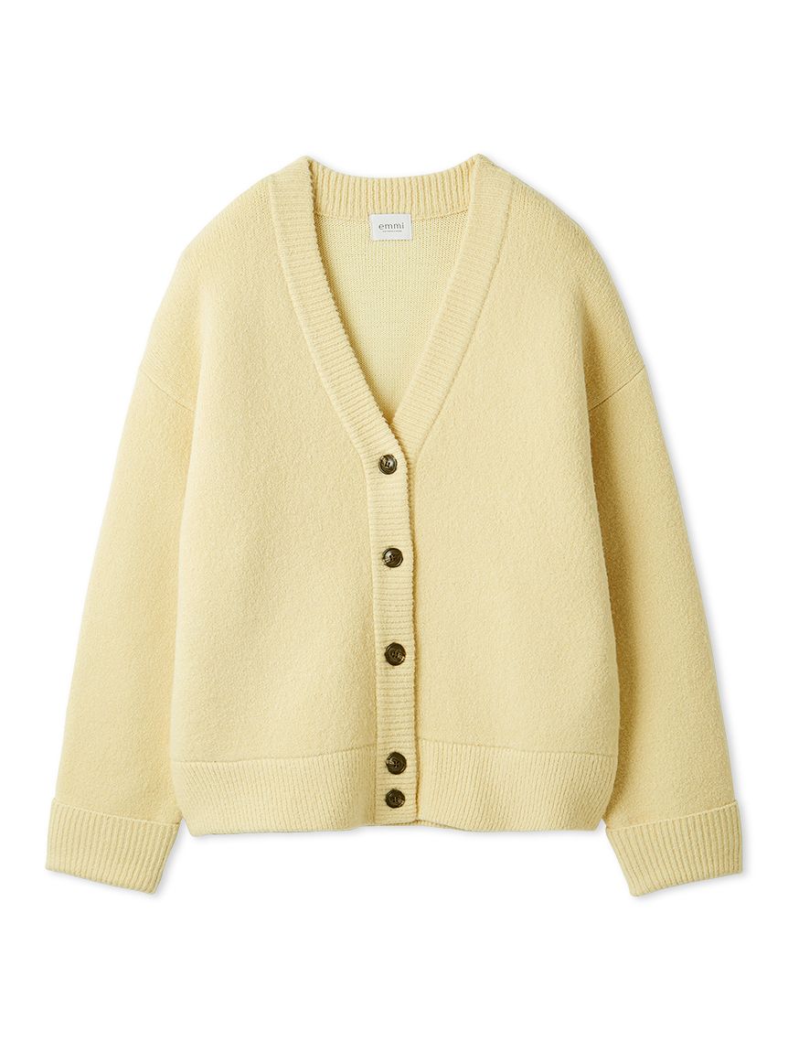 emmi  カーディガン　サイズフリー エミ emmi emmi atelier ブークレーニットカーディガン レディース 秋