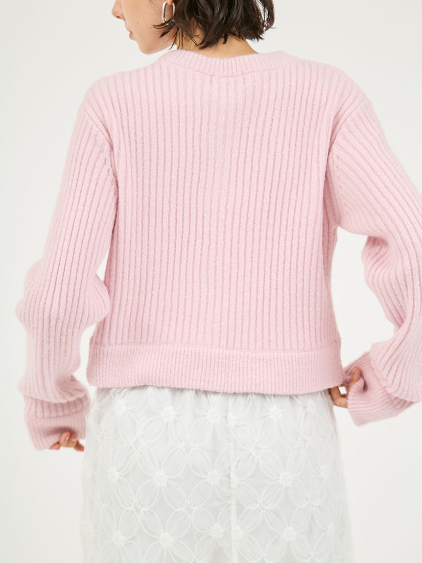 ブラッシュドアンサンブルニット(カーディガン)｜トップス｜emmi（エミ