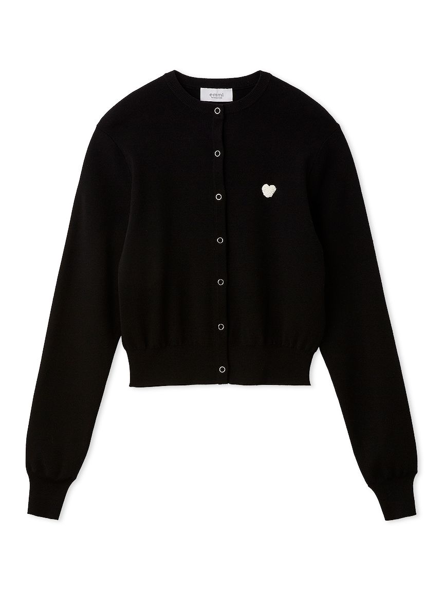 HEART】 eco ハートニットカーディガン【アンサンブル可能