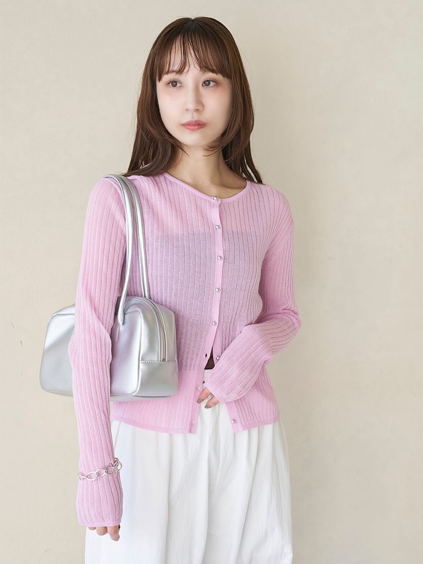 リブシアーカーディガン(カーディガン・ボレロ)｜TOPS｜emmi（エミ）の
