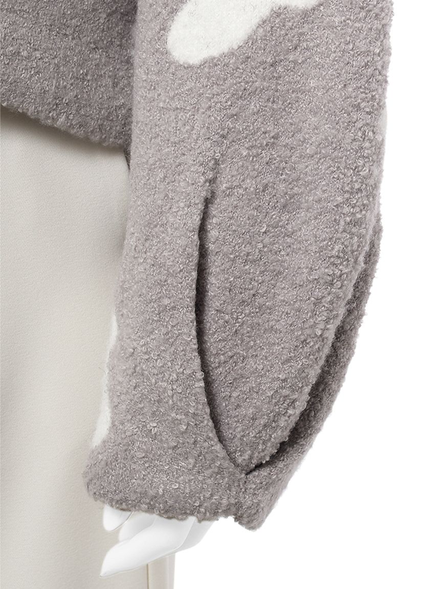 【mimi】カーディガン、ライトブルー、ライトグレー　2枚まとめ メイソングレイ MAYSON GREY デニムドッキングニットカーディガン