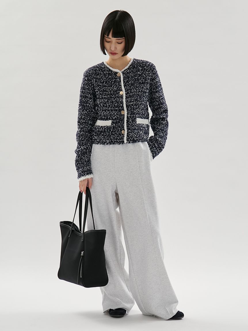 ツイードライクニットジャケット(ジャケット)｜アウター｜emmi（エミ