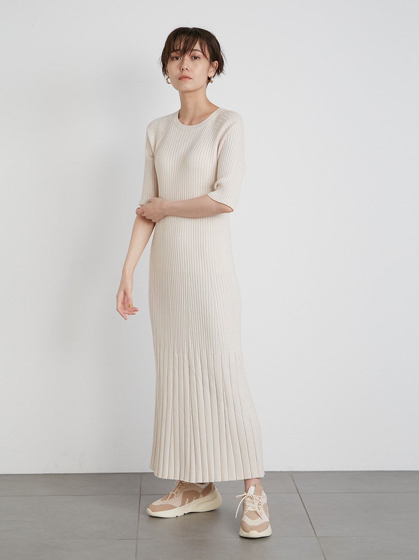 Emmi Atelier リブニットワンピース マキシ ロングワンピース ワンピース Emmi エミ の通販サイト 公式