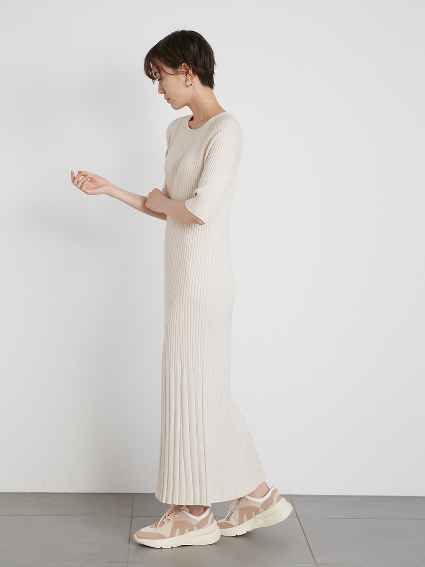 Emmi Atelier リブニットワンピース マキシ ロングワンピース ワンピース Emmi エミ の通販サイト 公式