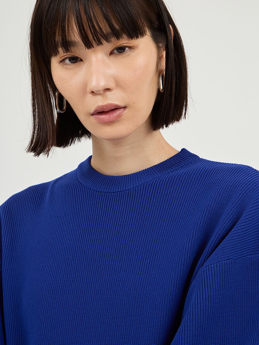 ニットタフタドッキングOP(マキシ・ロングワンピース)｜ワンピース