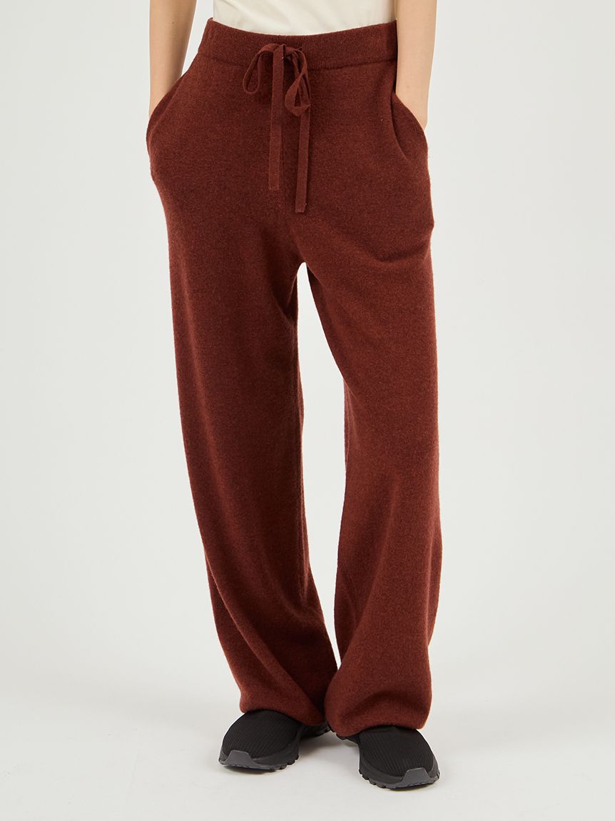 セットアップ対応】ラムウールニットパンツ(ロングパンツ)｜パンツ