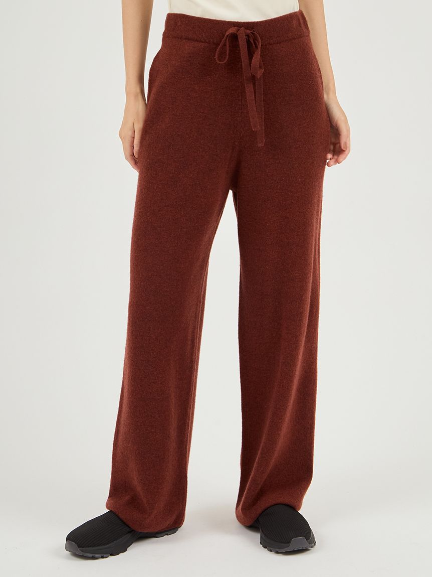 セットアップ対応】ラムウールニットパンツ(ロングパンツ)｜パンツ