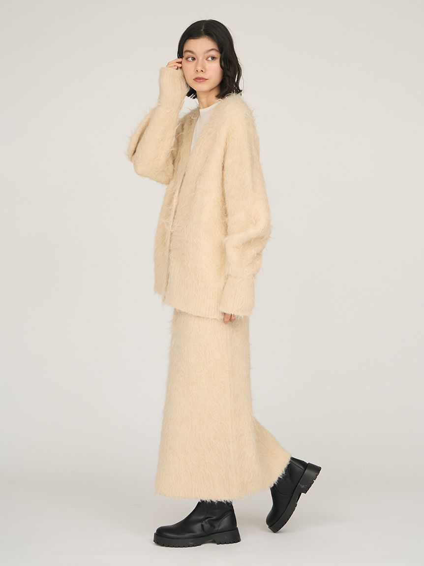 シャギーニットフレアスカート(ロングスカート)｜スカート｜emmi（エミ