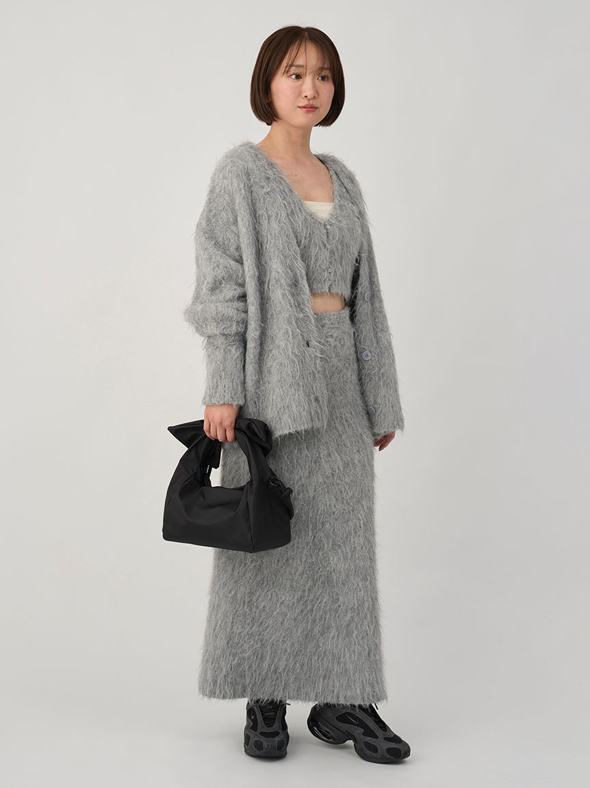 シャギーニットフレアスカート(ロングスカート)｜スカート｜emmi（エミ