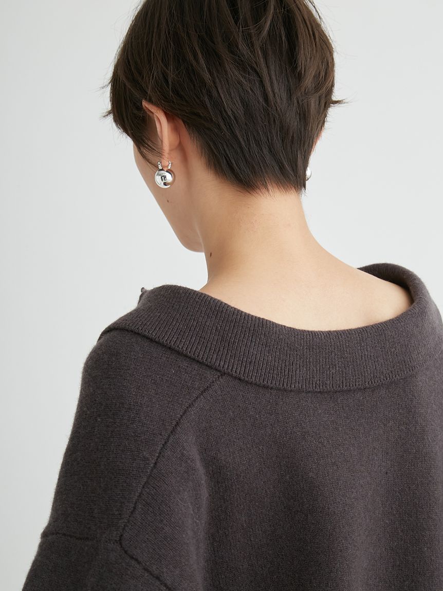 ウールカシミヤスキッパーニットプルオーバー(ニット)|トップス ウールカシミヤスキッパーニットプルオーバー(ニット)|トップス