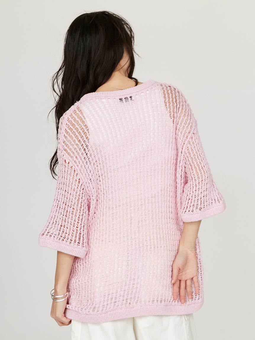メッシュニットルーズトップス(カットソー)｜トップス｜emmi
