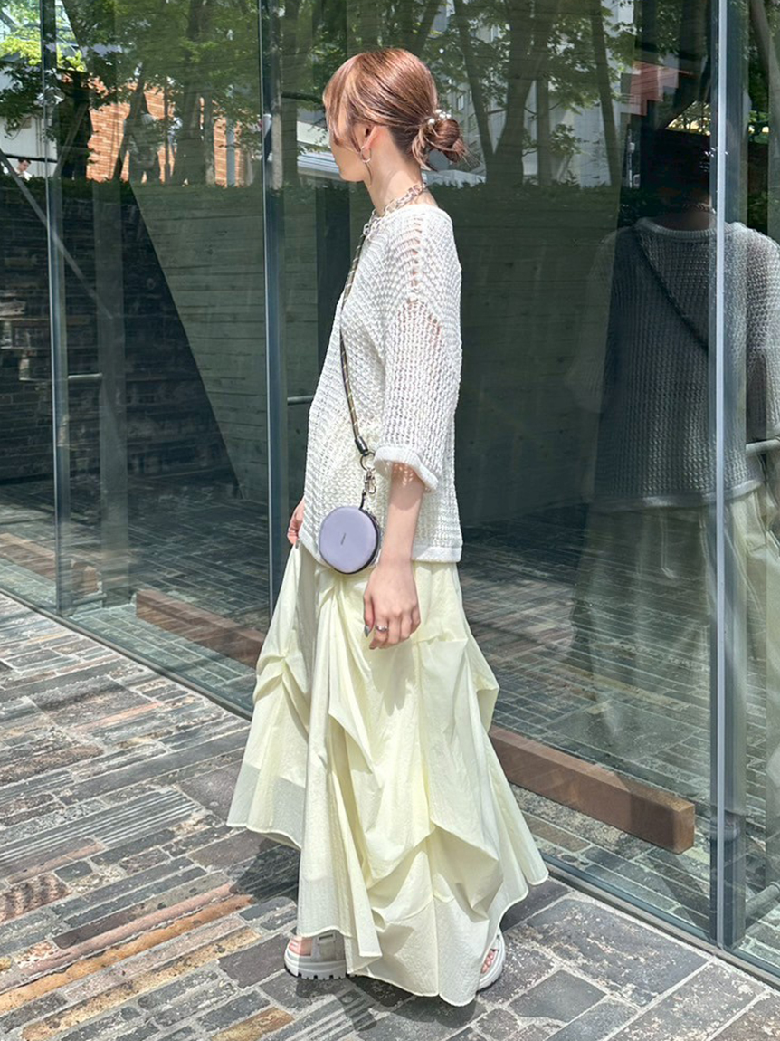 トップス emily メッシュニットルーズトップス(カットソー)｜トップス｜emmi