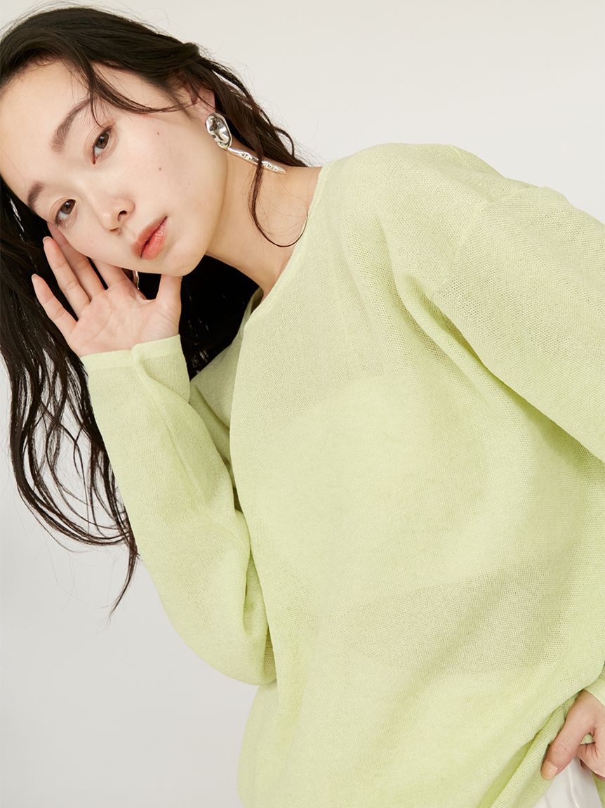 ソフトチュールトップス(Tシャツ/カットソー)｜トップス｜emmi