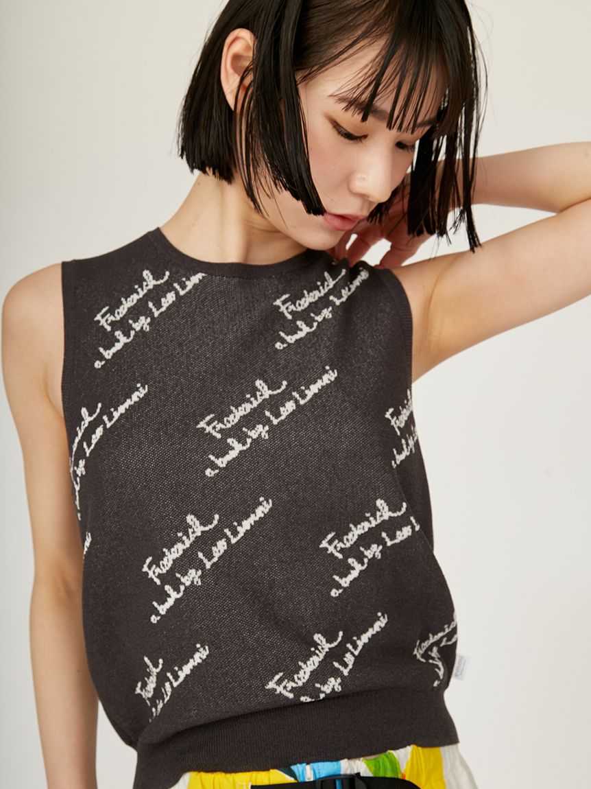 emmi×Leo Lionni】ジャガードニットタンク(タンクトップ/キャミソール