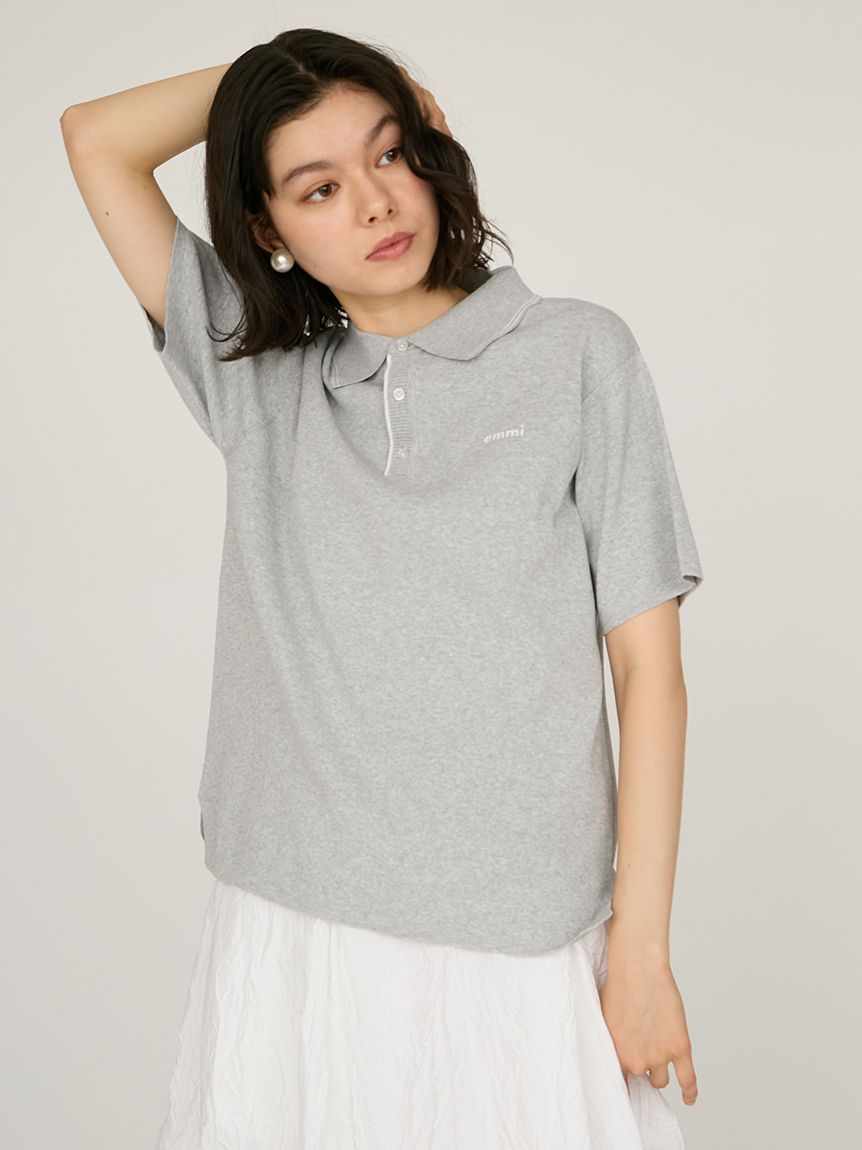 emmiロゴニットポロトップス(ニット)｜トップス｜emmi（エミ）の