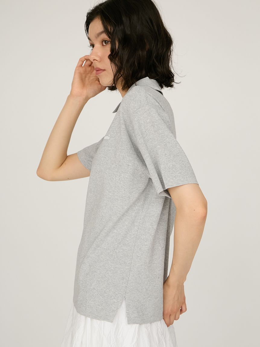 トップス inmi emmiロゴニットポロトップス(ニット)｜トップス｜emmi（エミ）の