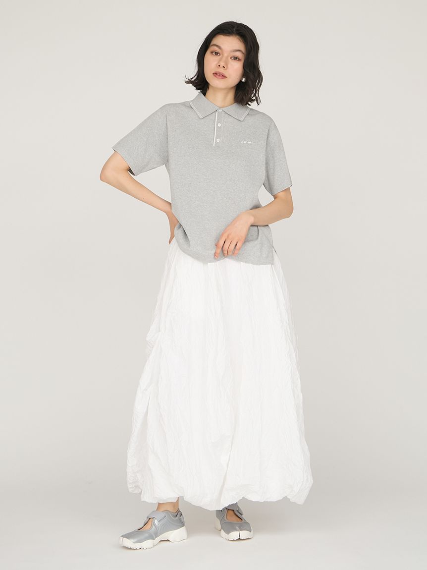 エミ emmi ニットポロトップス （WHT） エミ emmi ニットポロトップス （WHT） -ファッション通販