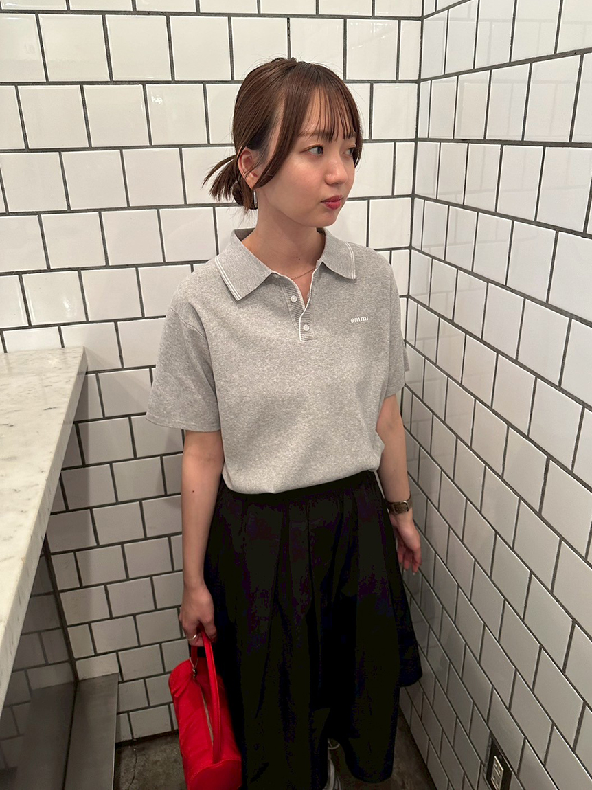 emmiロゴニットポロトップス(ニット)｜トップス｜emmi（エミ）の