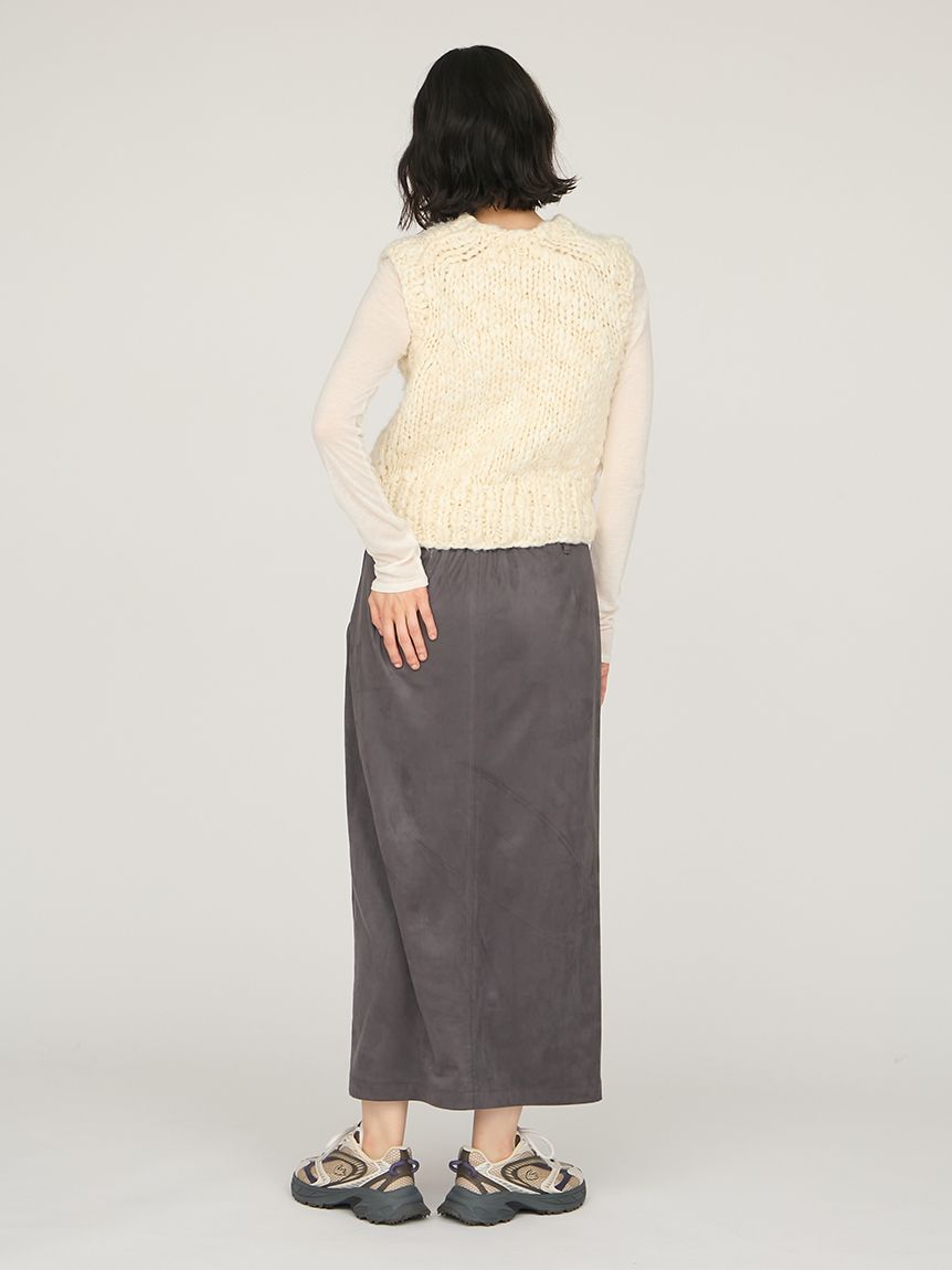 ウールミックスハンドニットベスト(ジレ/ベスト)｜アウター｜emmi