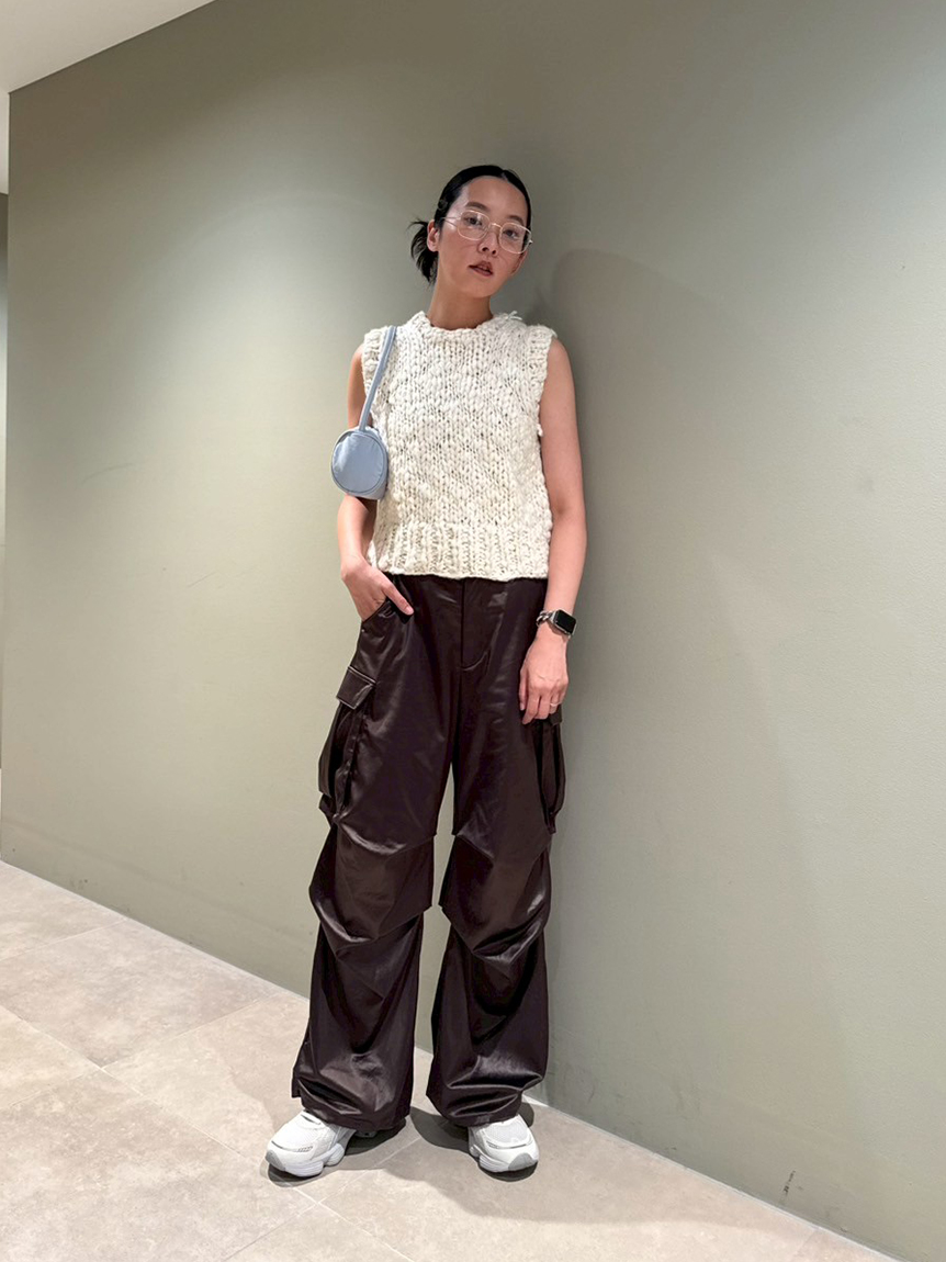 ウールミックスハンドニットベスト(ジレ/ベスト)｜アウター｜emmi