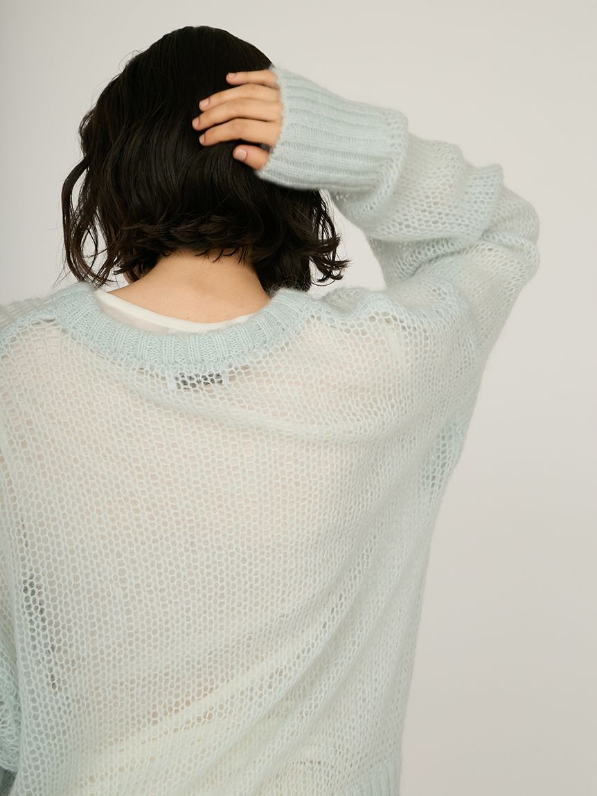 ニット セーター emmiロゴモヘアニットトップス レディース emmiロゴモヘアニットトップス(ニット)｜トップス｜emmi（エミ