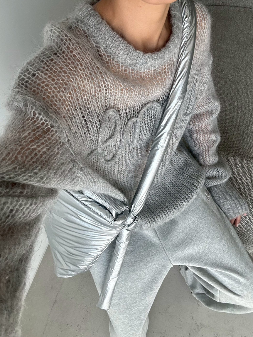 emmiロゴモヘアニットトップス(ニット)｜トップス｜emmi（エミ）の通販