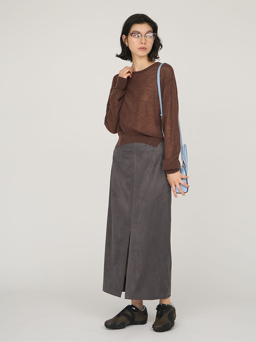 シアーニットトップス(ニット)｜トップス｜emmi（エミ）の通販サイト