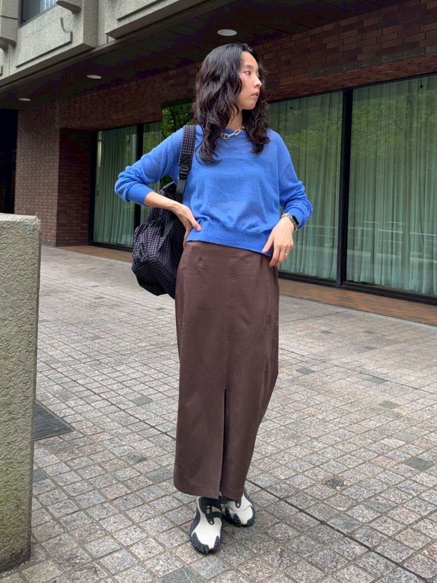 新品未使用　emmi ラメニットトップス　ネイビー シアーニットトップス(ニット)｜トップス｜emmi（エミ）の通販