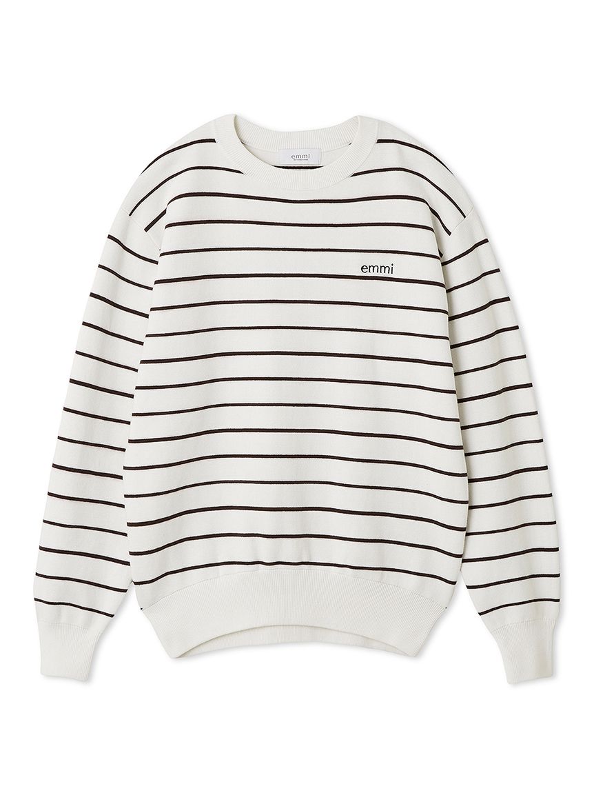 emmiロゴミラノリブトップス ONLINE限定カラー】emmiロゴミラノリブトップス(カットソー