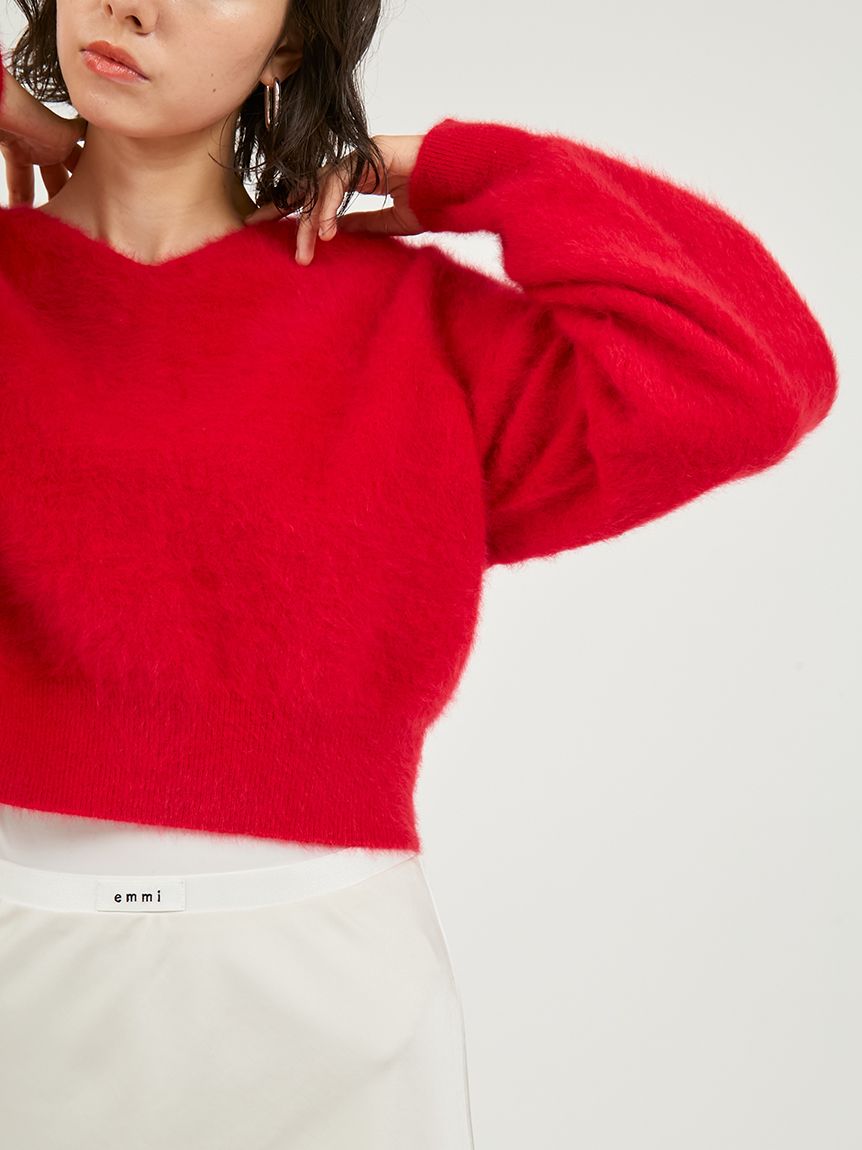 フォックスカシミヤ2wayニットトップス(ニット)｜トップス｜emmi（エミ