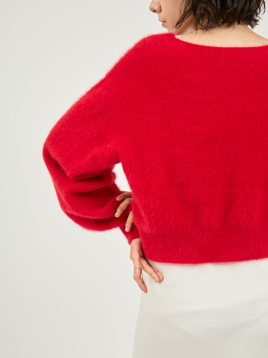 Aimeine(エメイン)フォックスカシミヤオフショル2wayニット aimeine エメイン フォックスカシミヤオフショル2wayニット - メルカリ