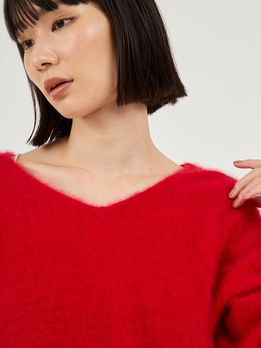 フォックスカシミヤ2wayニットトップス(ニット)｜トップス｜emmi（エミ