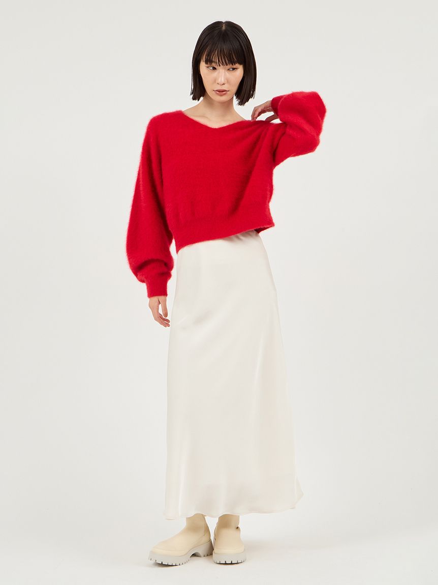 フォックスカシミヤ2wayニットトップス(ニット)｜トップス｜emmi（エミ