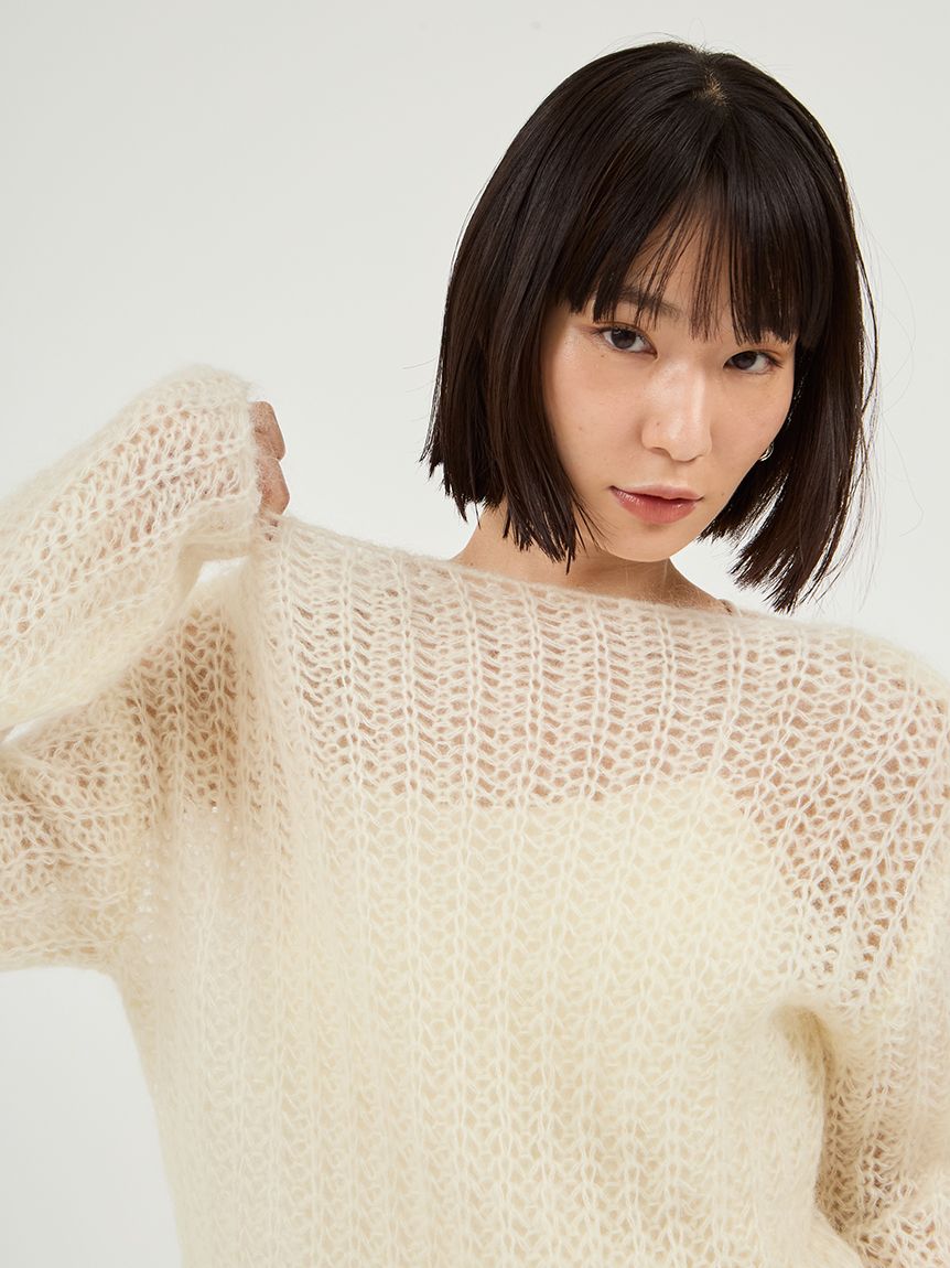 ルーズモヘアニットトップス(ニット)｜トップス｜emmi（エミ）の通販