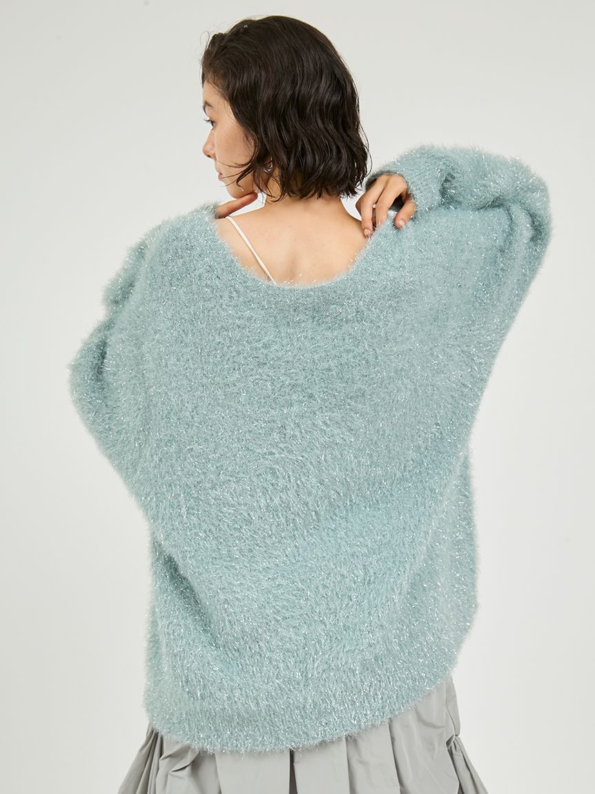 emmi フェザーラメニットプルオーバー フェザーラメニットプルオーバー(ニット)｜トップス｜emmi（エミ）の